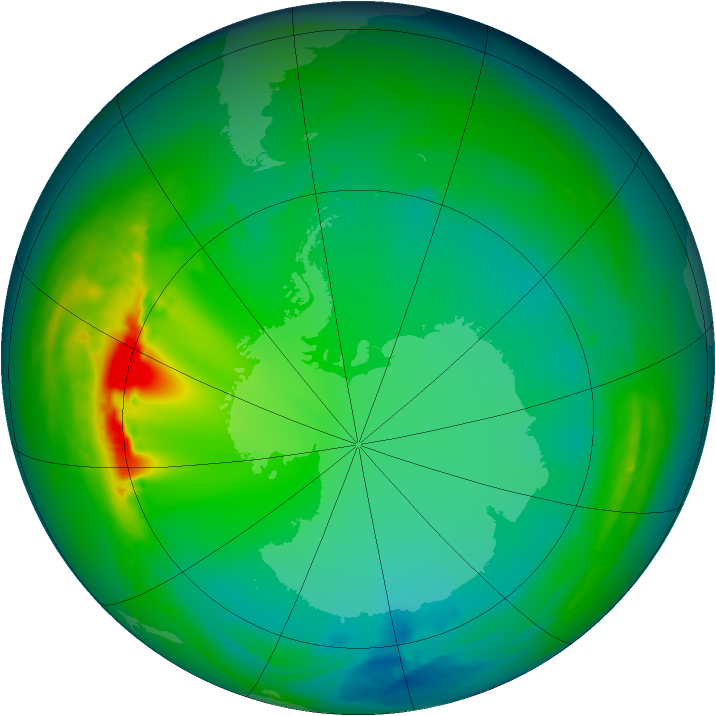 Ozone Map 2007-07-17